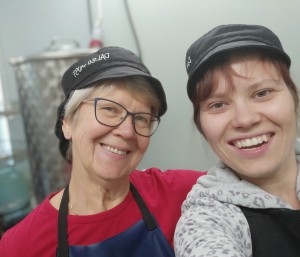 Mamma och jag i musteriet